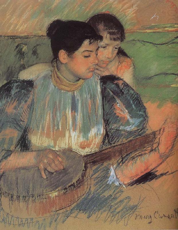 Banjo class, Mary Cassatt